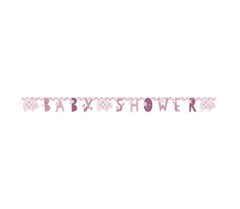 Pink Baby Shower Banner