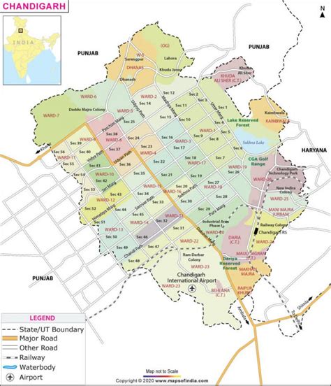 Chandigarh Map – Answers