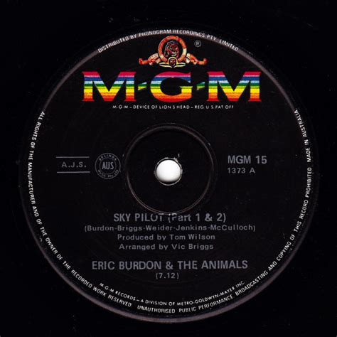 Eric Burdon & The Animals - Sky Pilot (1968, Vinyl) | Discogs