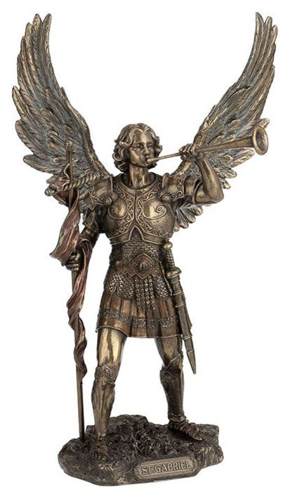 Archangel, St Gabriel Statue - Traditional - Decorative Objects And ...