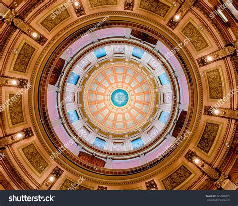 Lansing, Michigan - January 14: Interior Of The Dome Of The Michigan ...