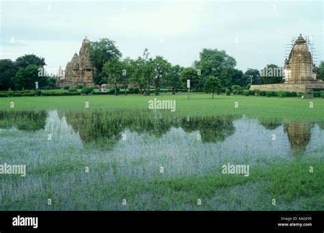 Temples Khajuraho Madhya Pradesh India Stock Photo - Alamy