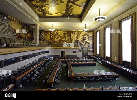 Assembly hall of the UN, Geneva, Switzerland Stock Photo - Alamy