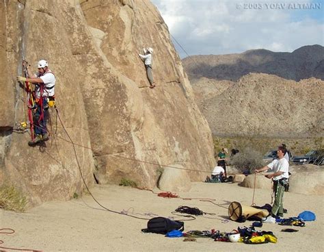 Rock Climbing in Indian Cove, Joshua Tree National Park