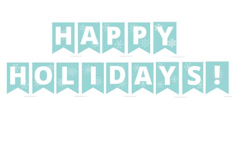 Printable Happy Holidays Banner - a DIY Christmas Decoration - Add A Little Adventure