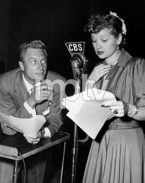 Lucille Ball and Richard Denning on the CBS radio show "My Favorite Husband"circa 1950Photo by ...