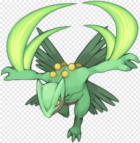 Sceptile Comin - Mega Sceptile Leaf Blade - 563x574 (#24099269) PNG Image - PngJoy