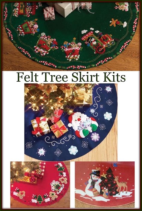 Felt Tree Skirt Kits - Crafters Kingdom - Crafting With Sylvestermouse