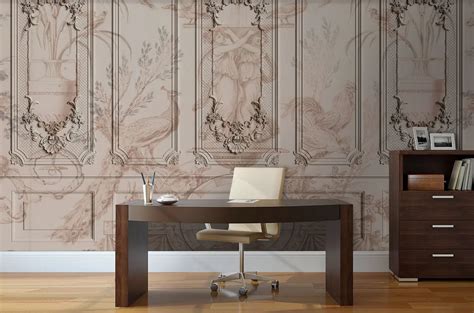 Wall mural Classic European style wall with patterns | Uwalls.com