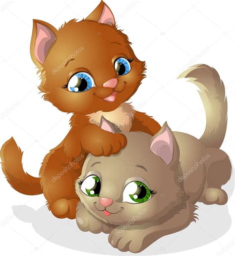 Two cats Stock Vector Image by ©andryuha19811 #42583819