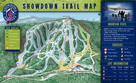 Showdown Montana Trail Map | OnTheSnow