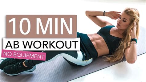 10 MIN AB WORKOUT // No Equipment | Pamela Reif - YouTube | 10 min ab workout, Abs workout, 10 ...