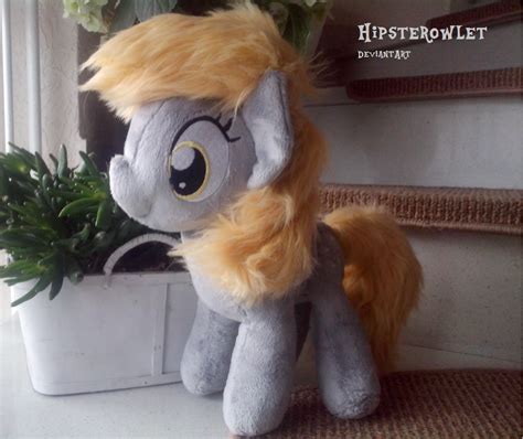 Handmade Derpy Plush with faux-fur mane by HipsterOwlet on DeviantArt