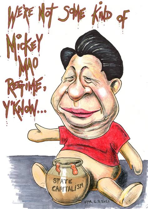 President Xi Jinping of China as Winnie the Pooh Caricature Greeting ...