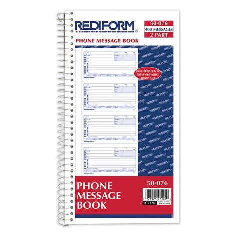 Telephone Message Book by Rediform® RED50076 | OnTimeSupplies.com