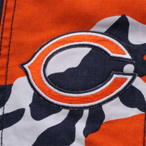 Chicago Bears Tailgate Camo Shorts - Navy Blue/Orange - NFLShop.com