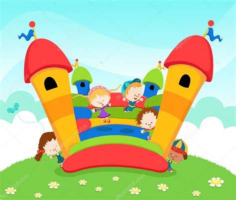 Jumping Castle — Stock Vector © PinarInce #7471422