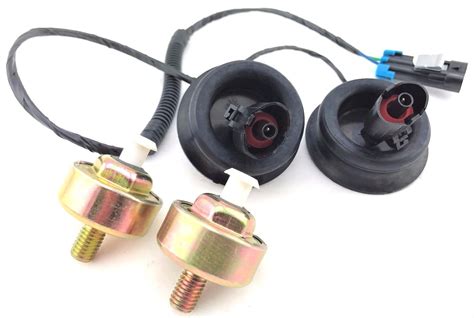 Engine Knock Sensor Harness with Dual Connectors Grommets for Cadillac ...