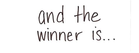 And the Winner Is… « Elissa Elliott