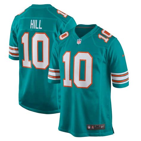 Miami Dolphins Tyreek Hill Nike Aqua Alternate Game Jersey