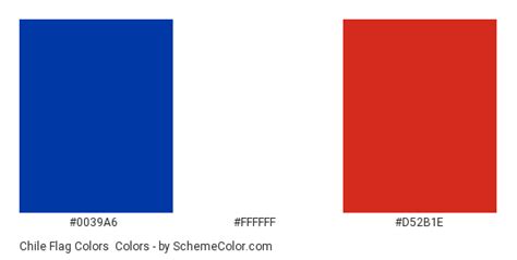 Chile Flag Colors » Country Flags » SchemeColor.com