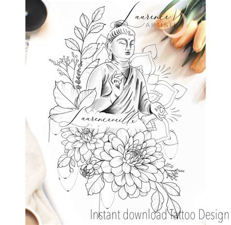 Buddha Tattoo Drawing