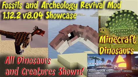 Fossils and Archeology Revival Mod 1.12.2 for Minecraft - Dinosaurs ...