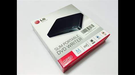 LG Slim Portable GP50NB40 External DVD Writer Unboxing (INDIA) - YouTube