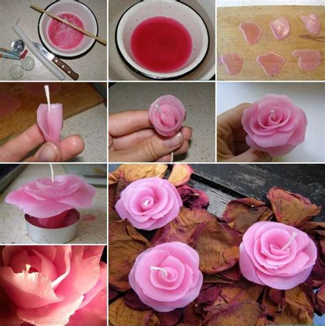 How Amazing and Easy Are These Rose Candles