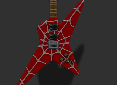 STL file Spiderpunk Guitar 🎸・3D printing model to download・Cults