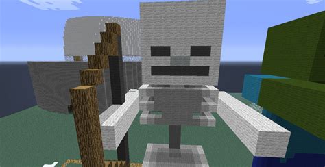 Skeleton Statue Minecraft Map