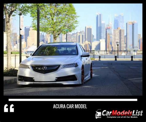 Acura Car Models List | Complete List of All Acura Models