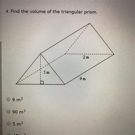 Formula for finding volume of triangular prism - molisix