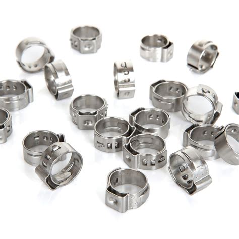 Buy CertBuy 1/2 Inch Pex Tubing Fittings, Pipe Clamps, Stainless Steel Tubing Clamps for PEX ...