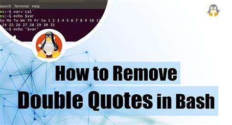 How to Remove Double Quotes in Bash - Linux Genie