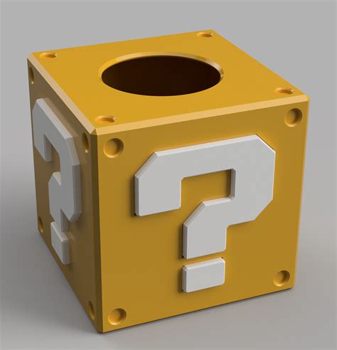 Question Mark Block Tissue Box Cover od autora Daniel | Stáhněte si zdarma STL model ...