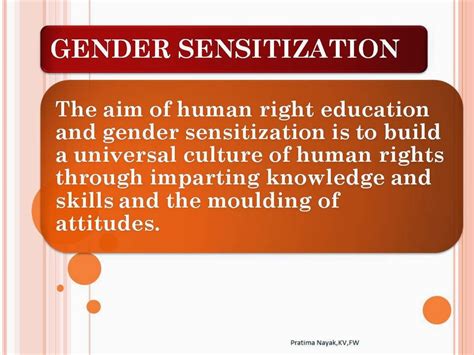 Child Rights and gender sensitization: Gender Sensitization workshop Guide