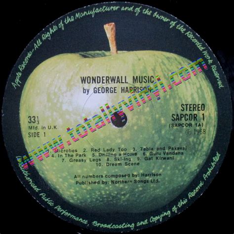 Totally Vinyl Records || Harrison, George - Wonderwall music by George ...