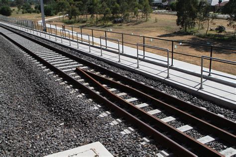 Approach end of the guard rails that protect the embankment approach to the U channel bridges ...