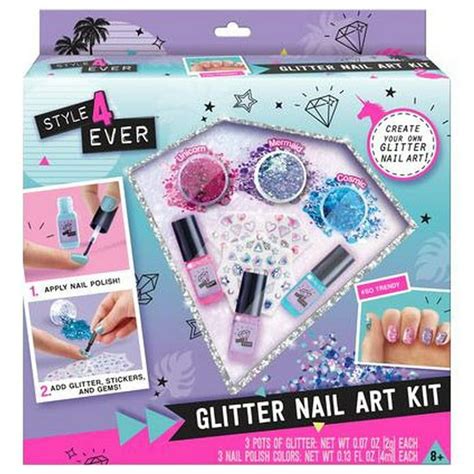 Style 4 Ever Glitter Nail Art Kit - Walmart.com - Walmart.com