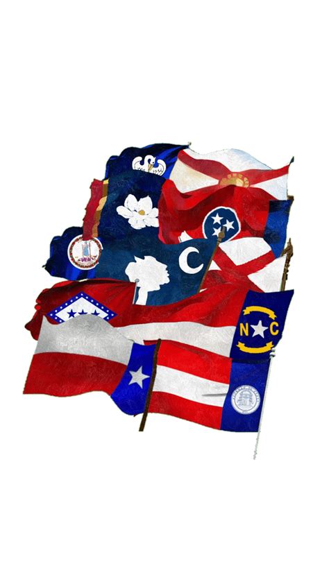 A illustration of the Southern state flags : r/2american4you