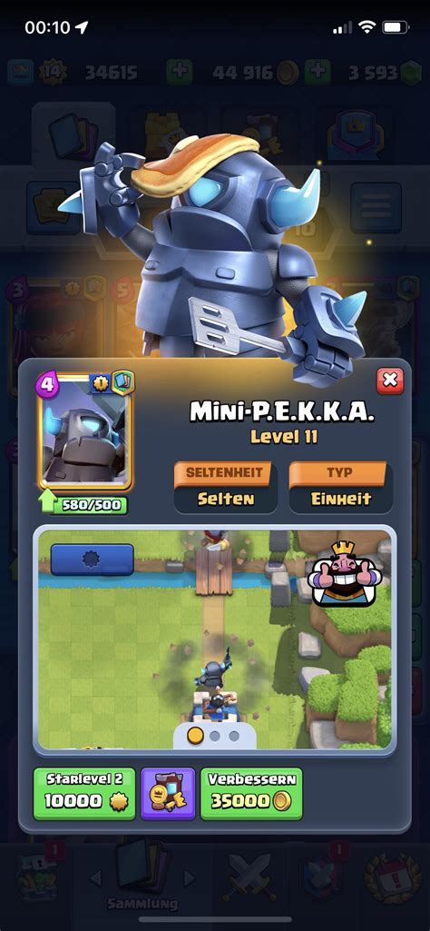 Mini Pekka should have a 3rd Starlevel that gives him a pancake on top of his sword : r/ClashRoyale