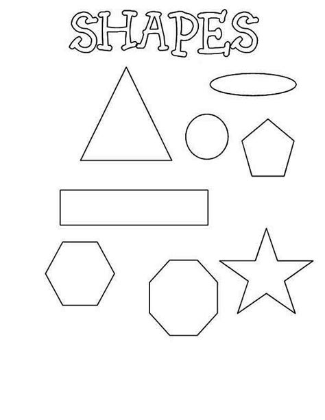 Learning Shapes for Elementary School Coloring Page - NetArt | School ...