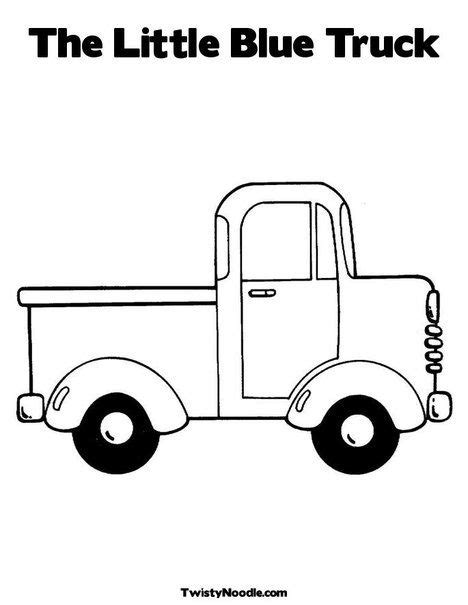 Coloring Pages Little Blue Truck - Dejanato