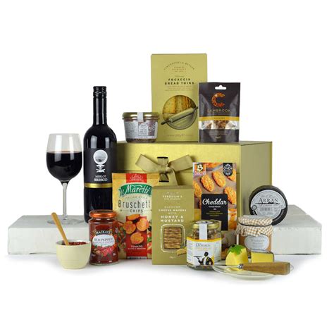 Luxury Red Wine & Cheese Hamper | Wow Hampers