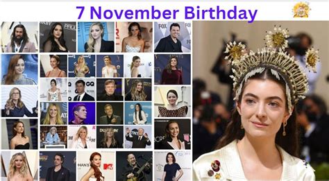 7 November Birthday Popular Celebrities & Historical Birthdays