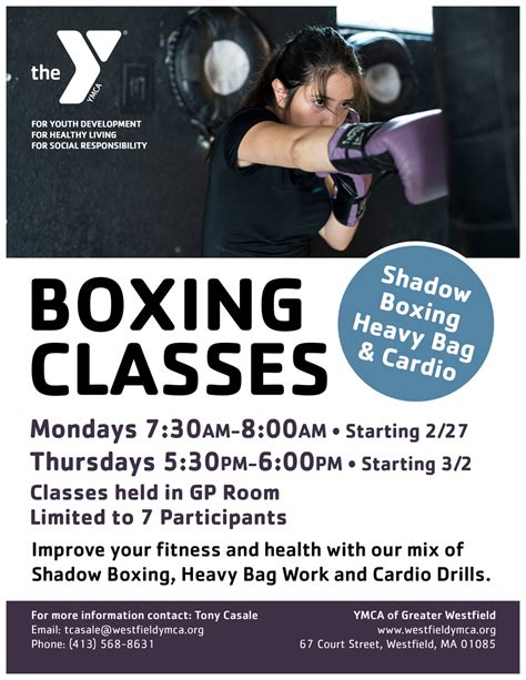 New: Boxing Classes | YMCA of Greater Westfield