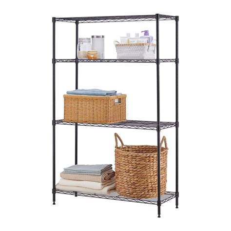 4 Tier Black Wire Shelving | Shelving, Racks & Brackets