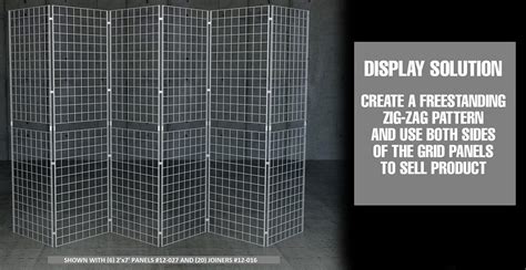 Portable Gridwall Panels - Mobile wire grid displays