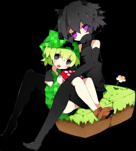 Clenrock.com | Creeper and Enderman ☺ ☻. . | Minecraft drawings, Minecraft anime, Minecraft fan art